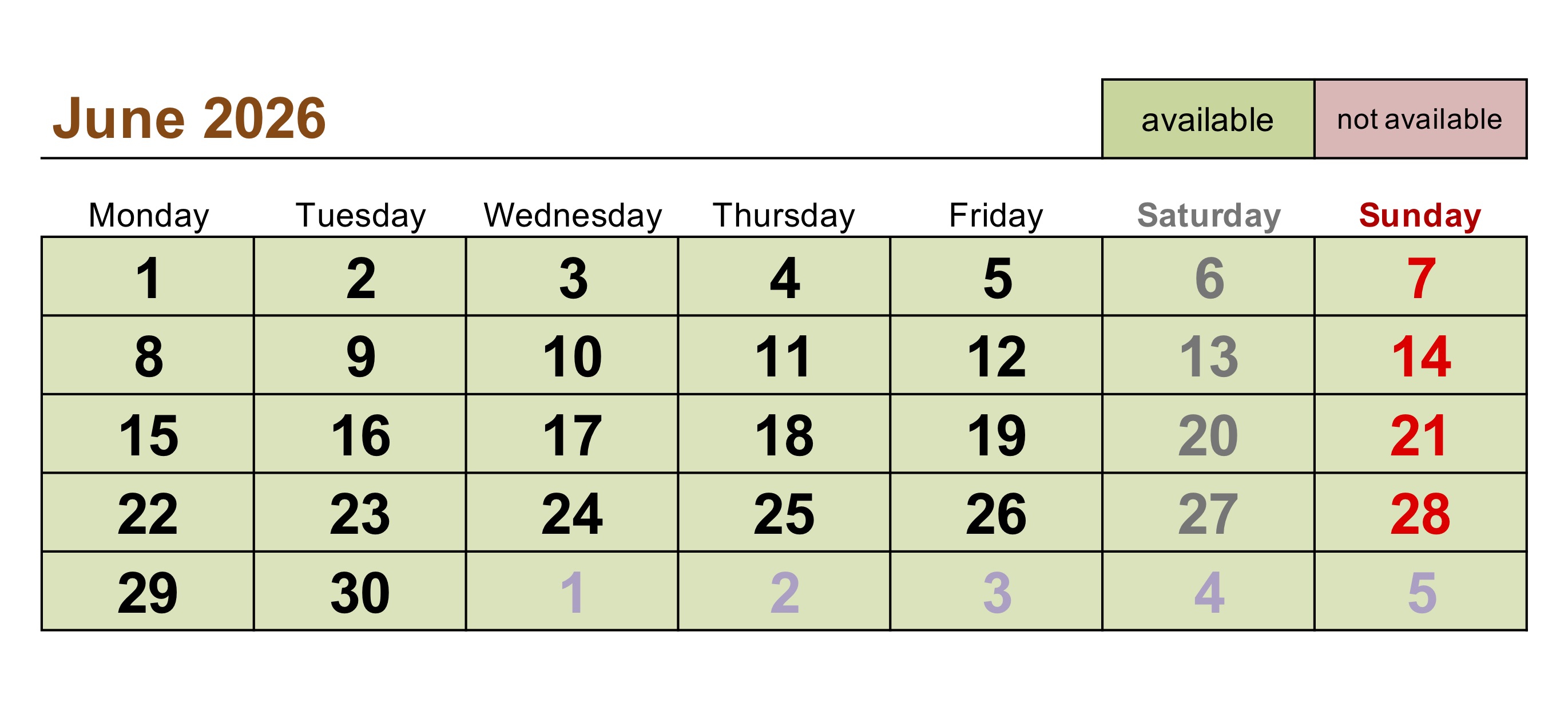 June