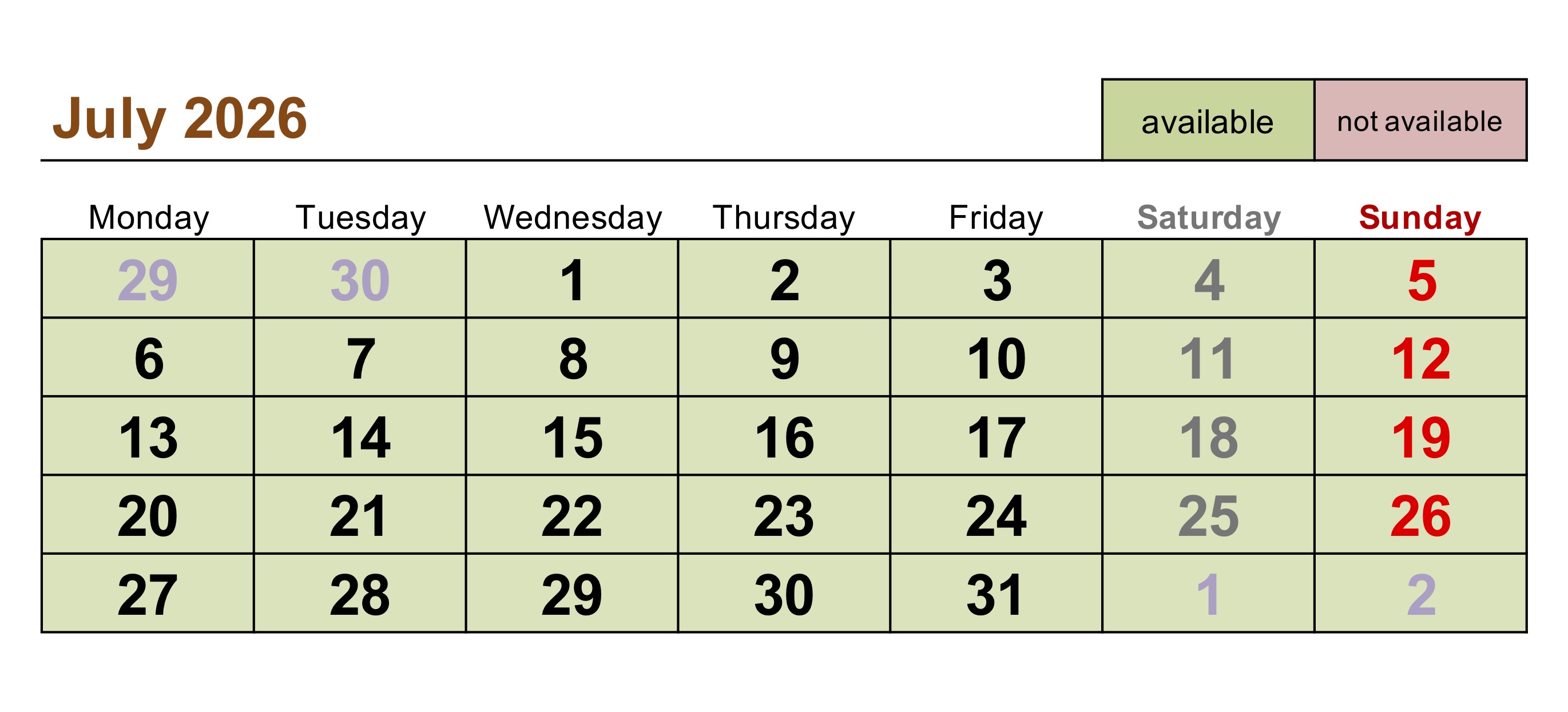 July